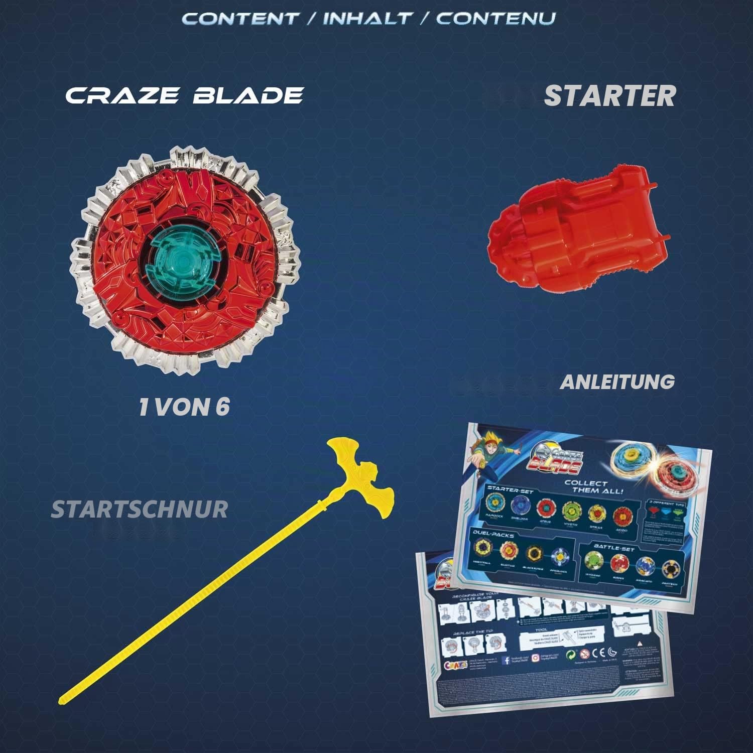 craze-blade-evolution-starter-set-kampfkreisel-metall-launcher image 4
