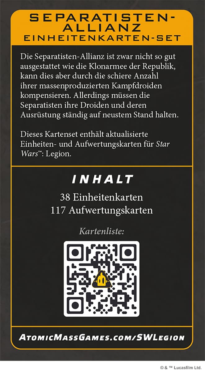 star-wars-legion-separatisten-einheitenkarten-set-155-karten image 4