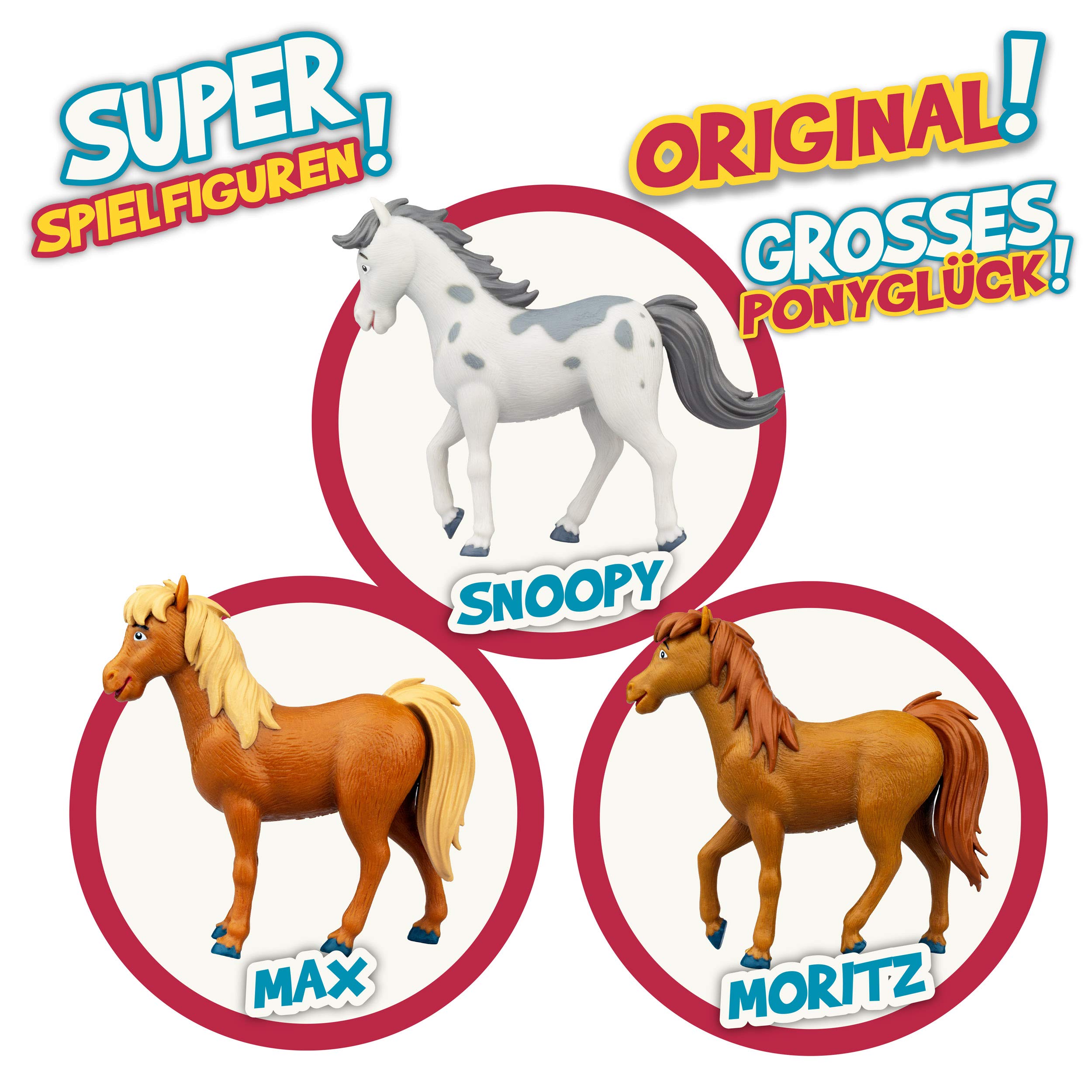 craze-bibi-tina-14691-ponyset-3-ponyfiguren-snoopy-max-moritz image 2