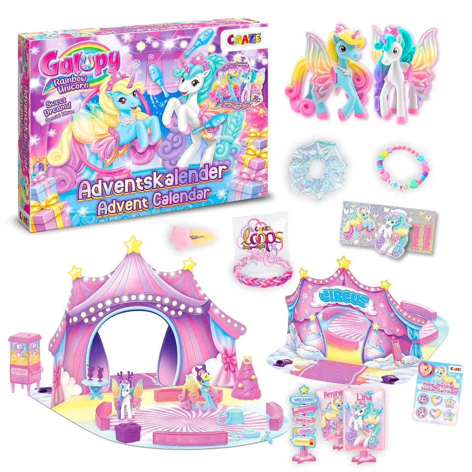 craze-galupy-unicorn-adventskalender-2026-eispalast-24-teile image 1