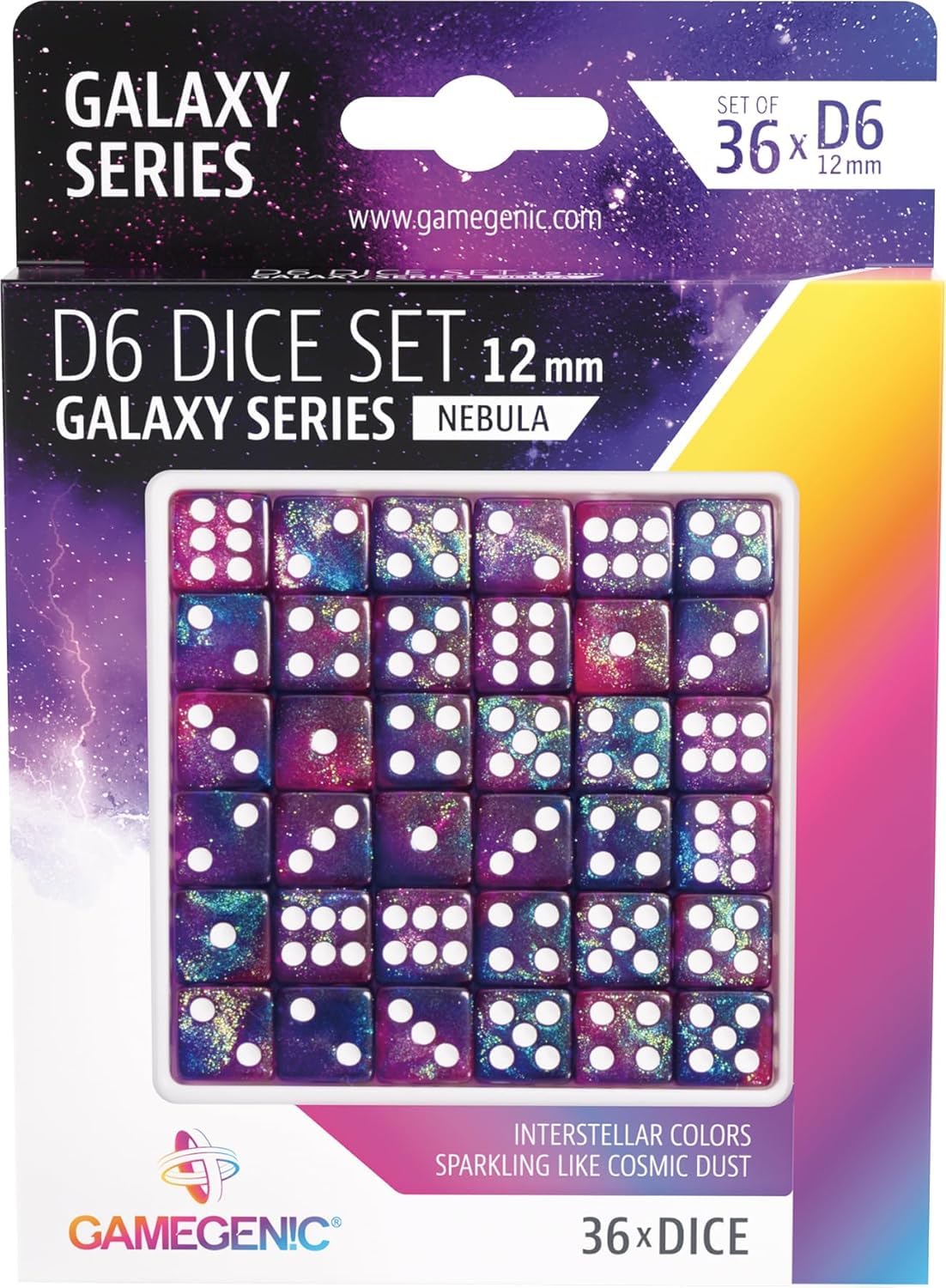 gamegenic-galaxy-nebula-d6-dice-set-12mm-w-rfel-36er-acryl image 2