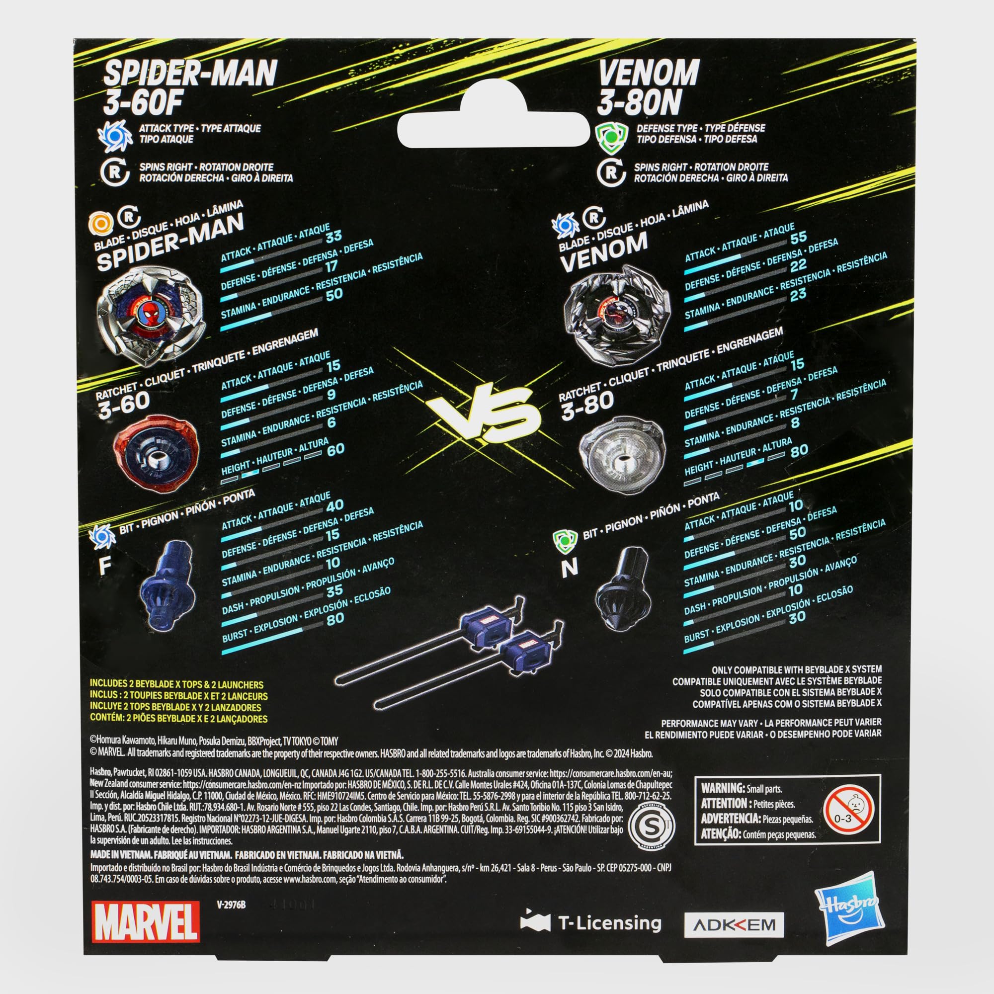 beyblade-x-marvel-spider-man-venom-multipack-kreisel image 6