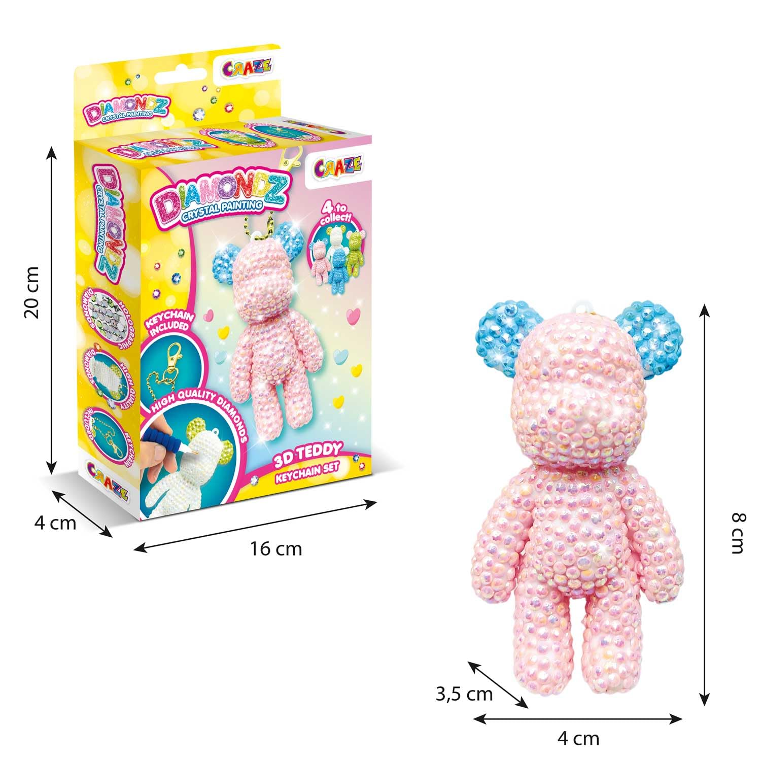 craze-diamondz-3d-teddy-schl-sselanh-nger-bastelset-diamond-painting image 7