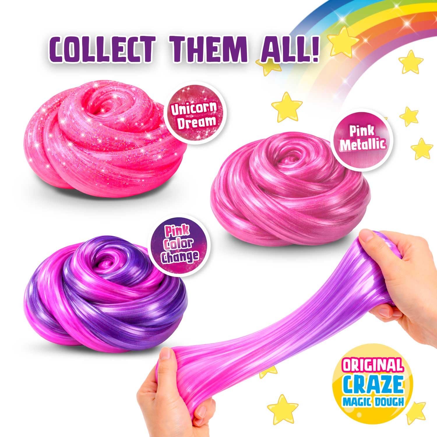craze-magic-dough-expert-unicorn-intelligente-knete-70g-pink image 4