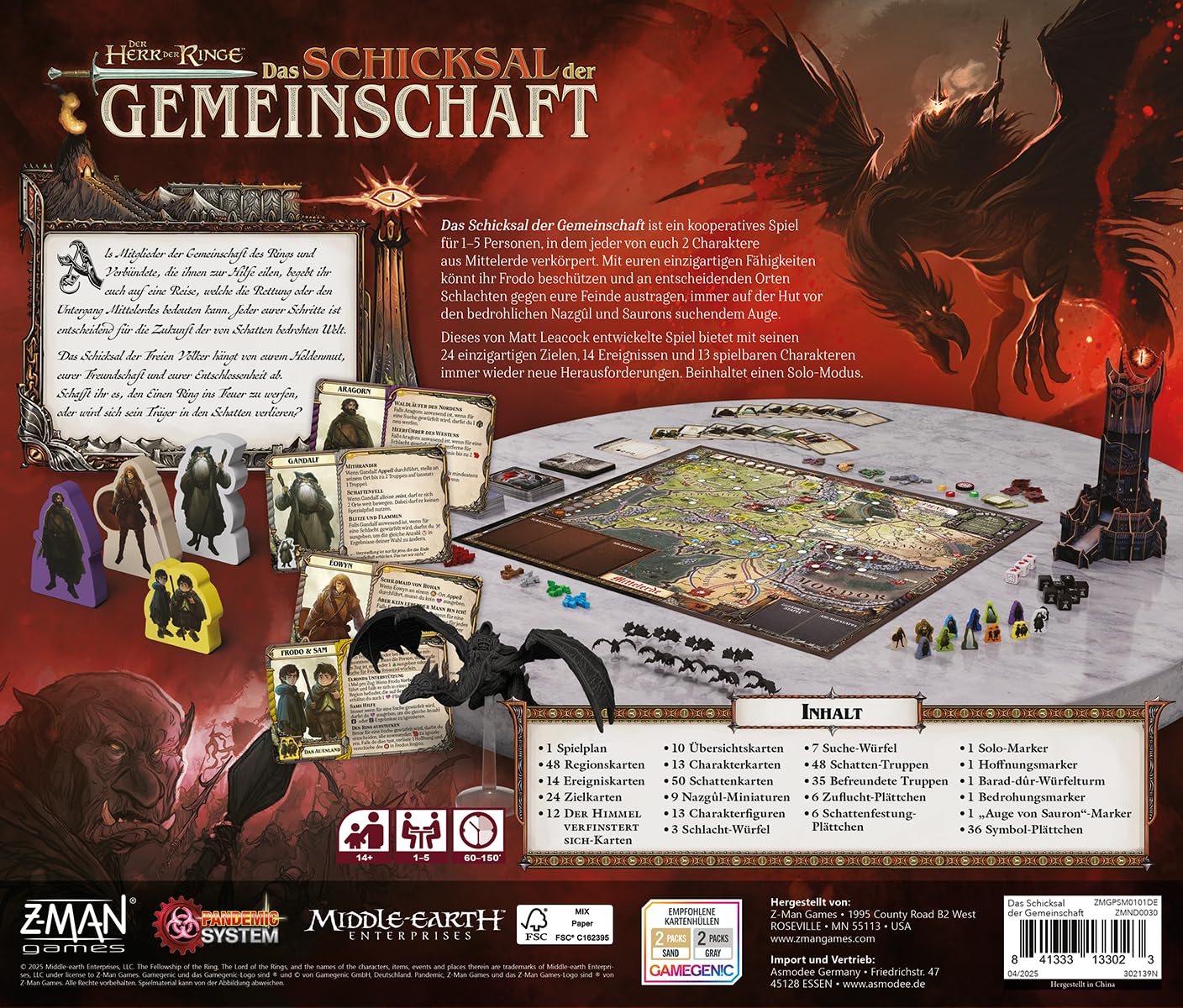 z-man-herr-der-ringe-schicksal-der-gemeinschaft-brettspiel-kooperativ image 2