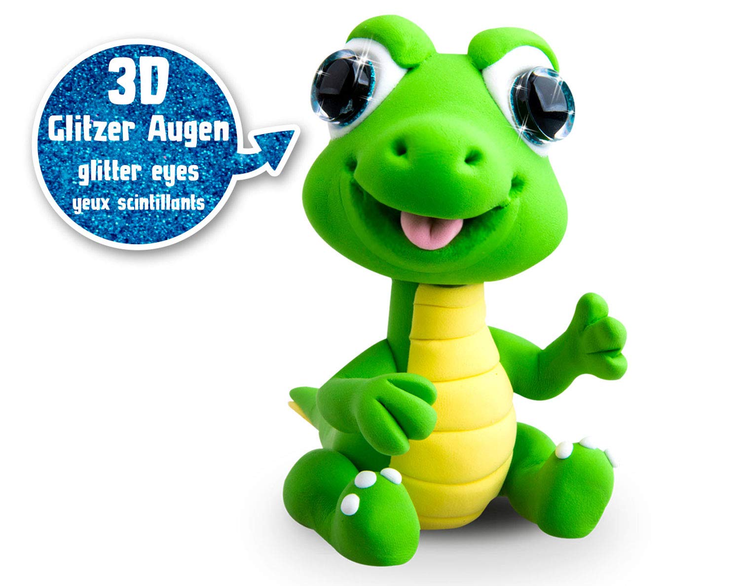 craze-flo-mee-dino-knete-modellier-set-4-farben-lufttrocknend image 5
