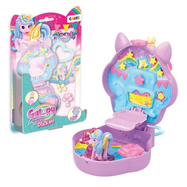 craze-galupy-rainbow-unicorn-spielset-karussell-mit-mini-figur image 1