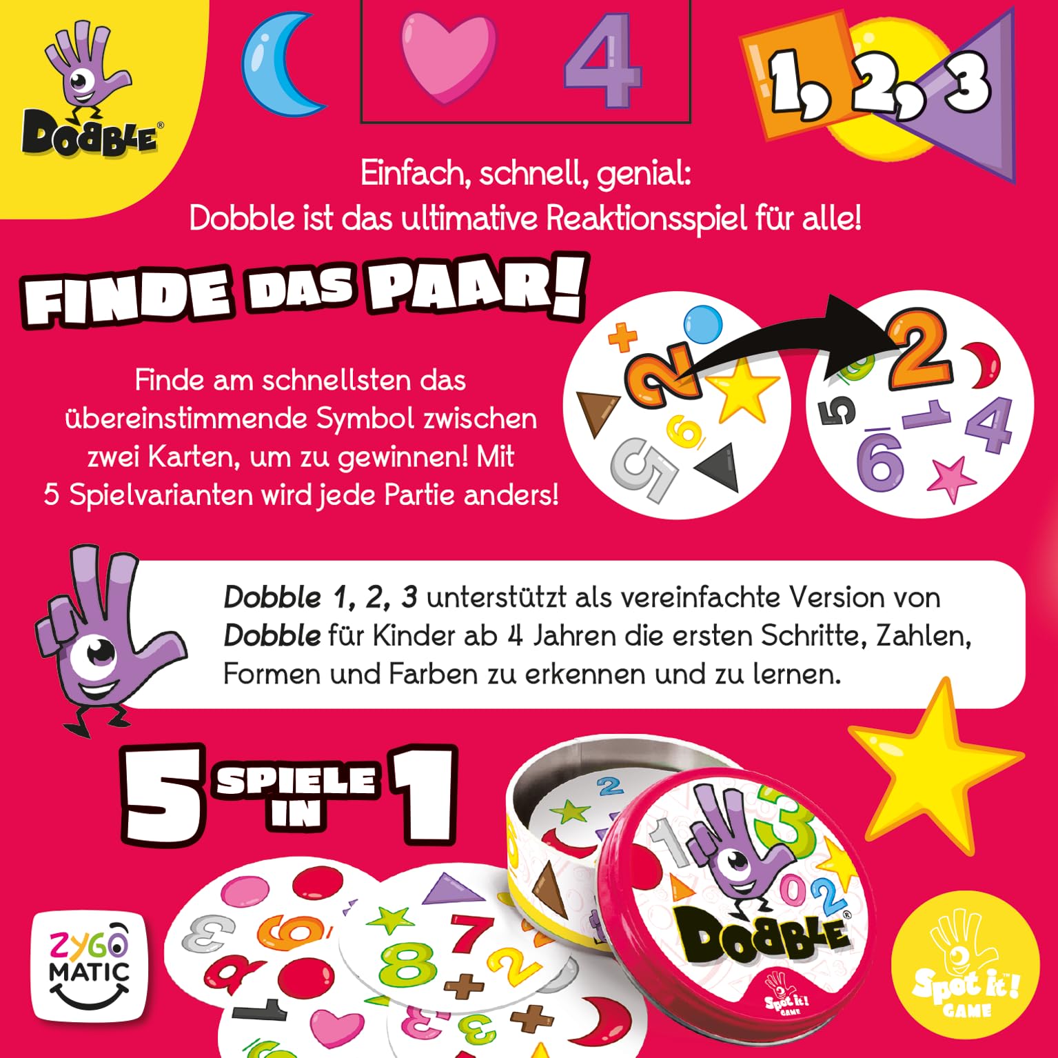 dobble-1-2-3-kartenspiel-kinderspiel-deutsch-blechdose-55-karten image 4