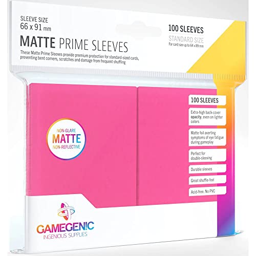 gamegenic-matte-prime-sleeves-kartenh-llen-pink-100-st-ck-matt image 6