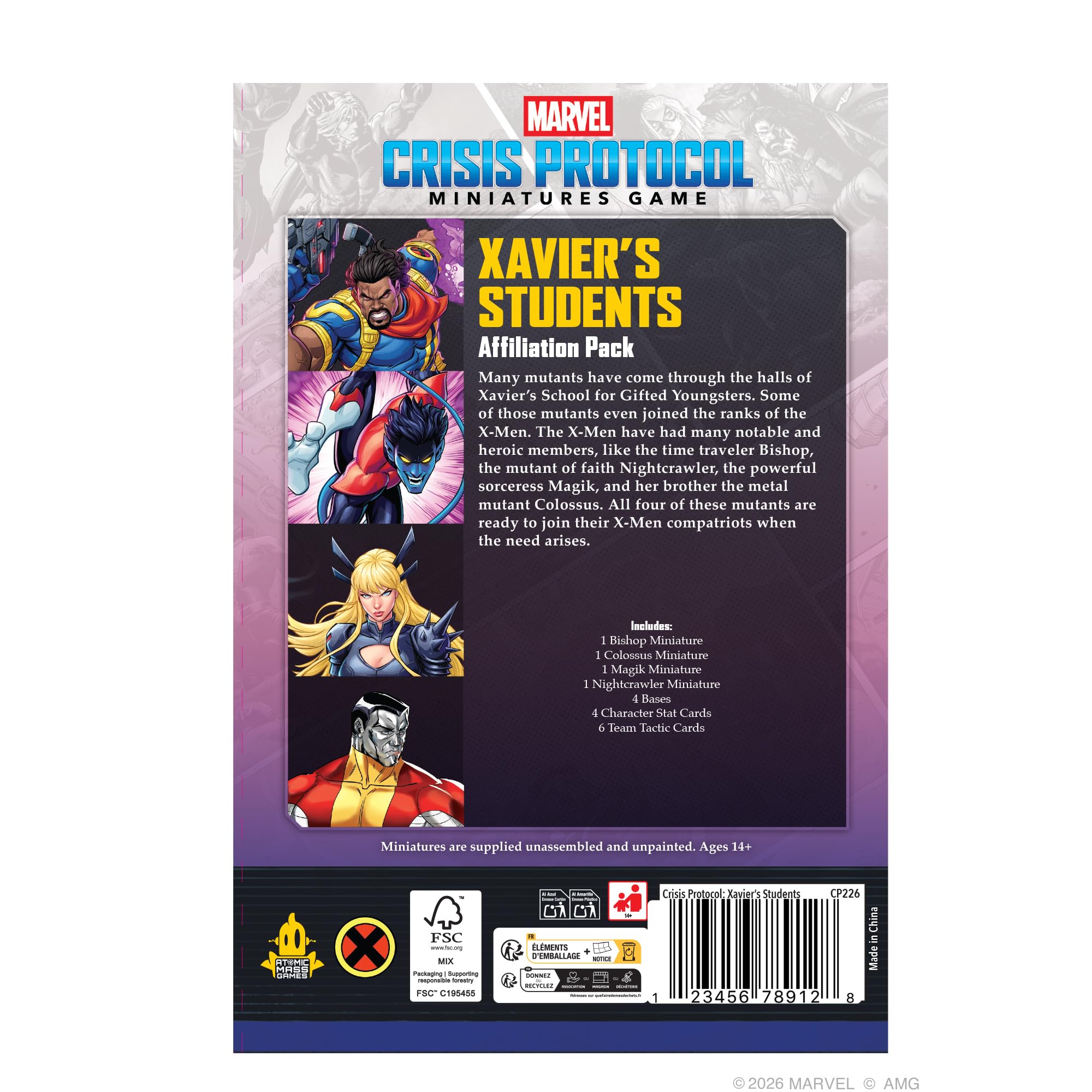 marvel-crisis-protocol-xavier-s-students-affiliation-pack-figuren image 2