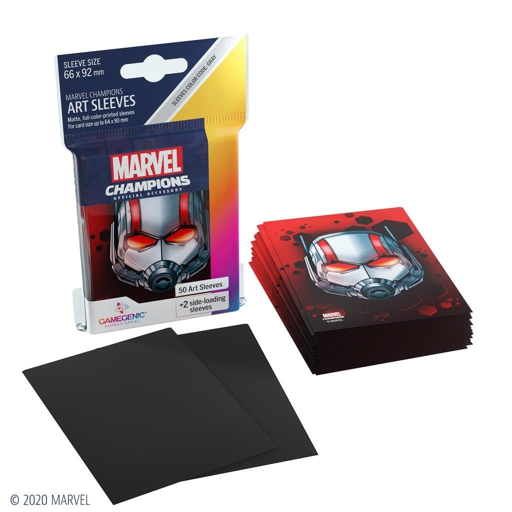 gamegenic-marvel-champions-sleeves-ant-man-66x92-grau-50-st-ck image 2