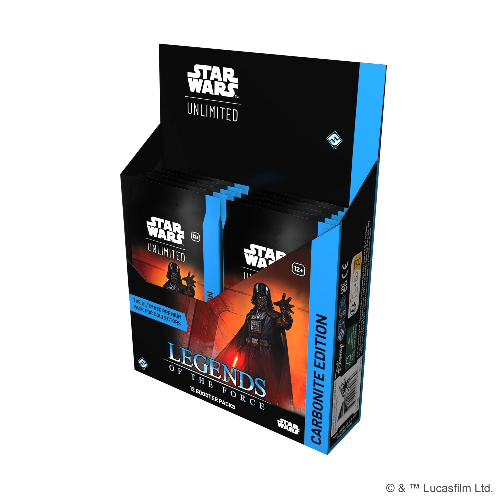 asmodee-star-wars-unlimited-legends-of-the-force-kartenspiel-carbonite-12-booste image 2