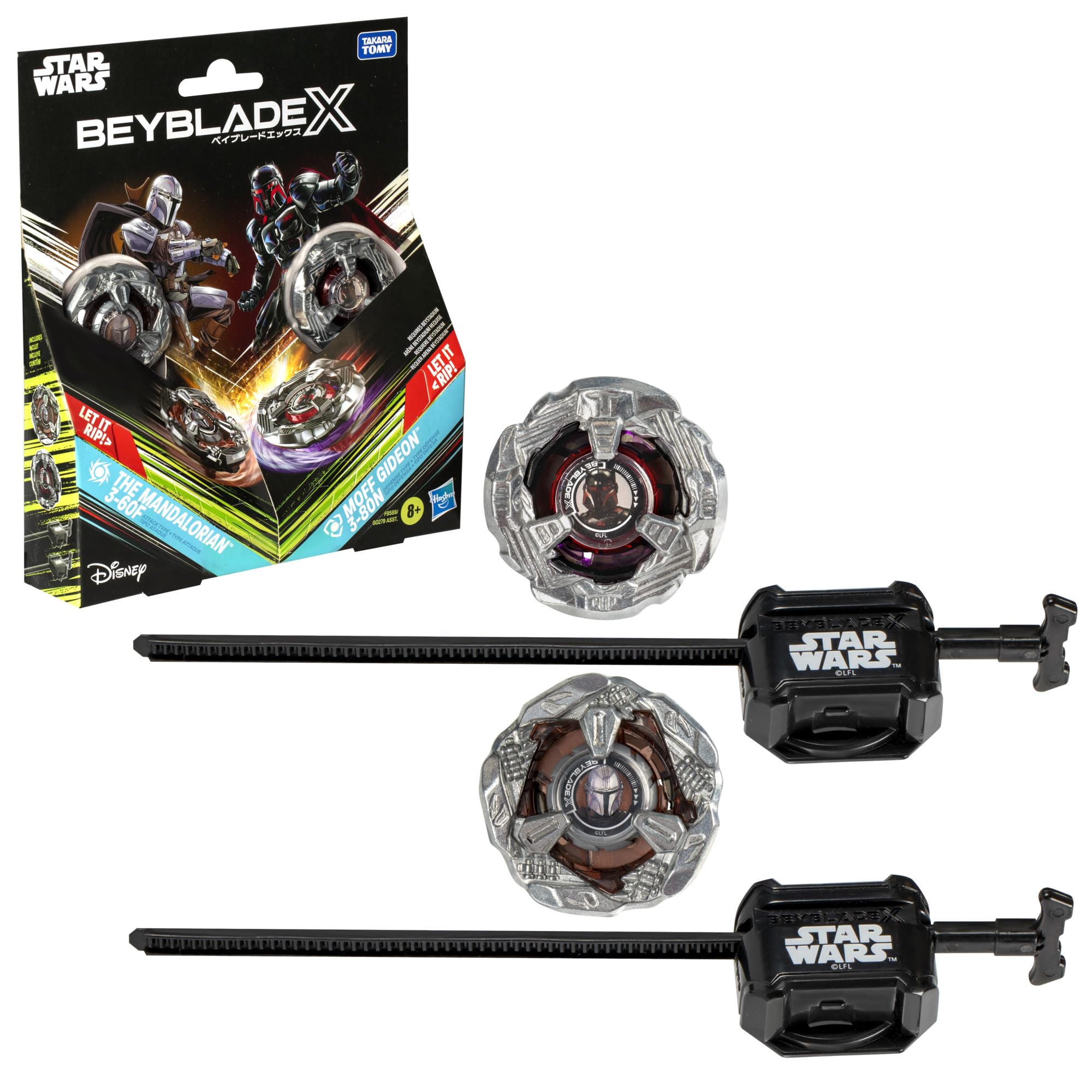 beyblade-x-star-wars-mandalorian-3-60f-vs-moff-gideon-set-kreisel image 1