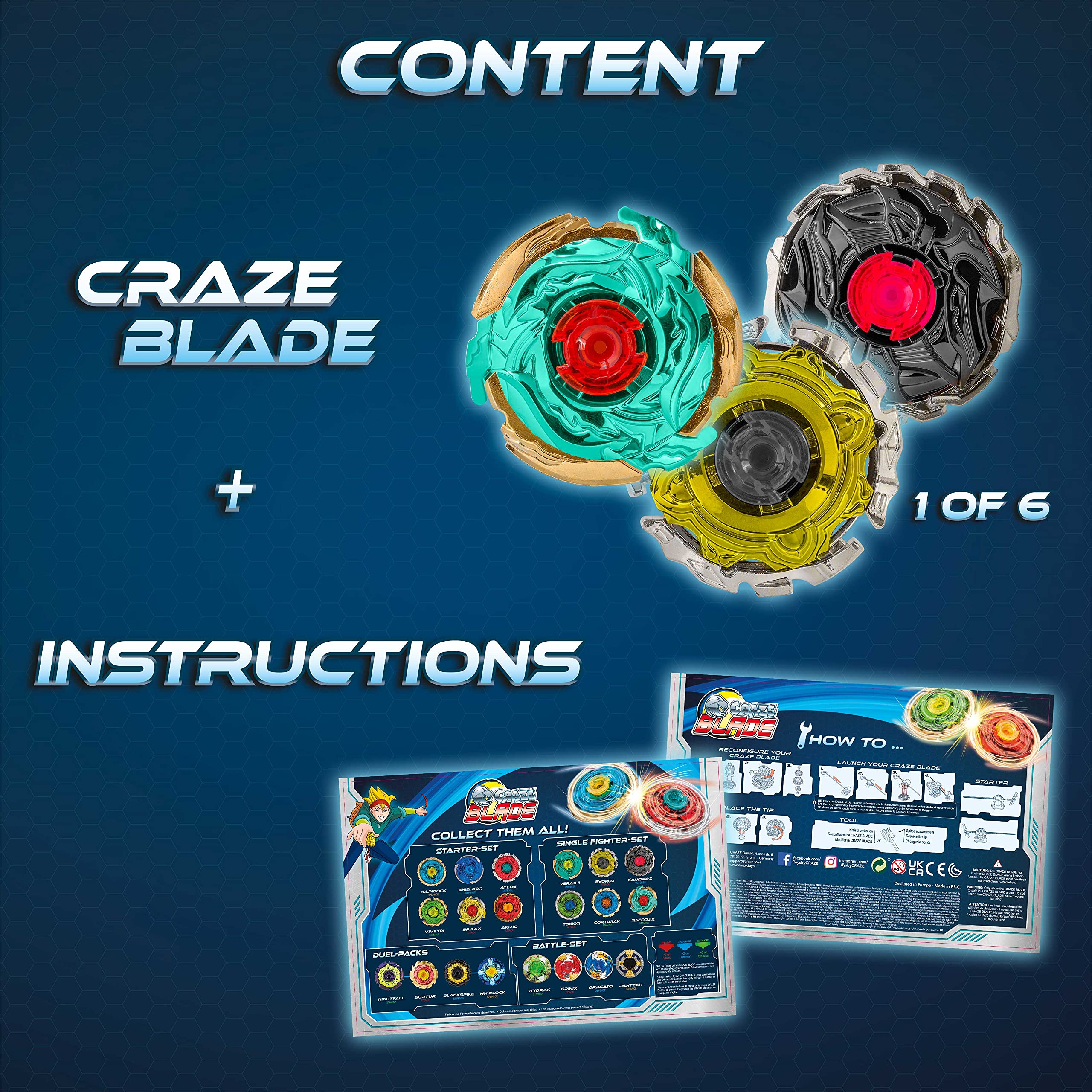 craze-blade-evolution-single-fighter-kampfkreisel-metall-sortiert image 2