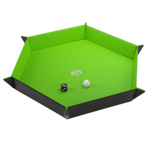 gamegenic-magnetic-dice-tray-hexagonal-w-rfelschale-schwarz-gr-n image 6