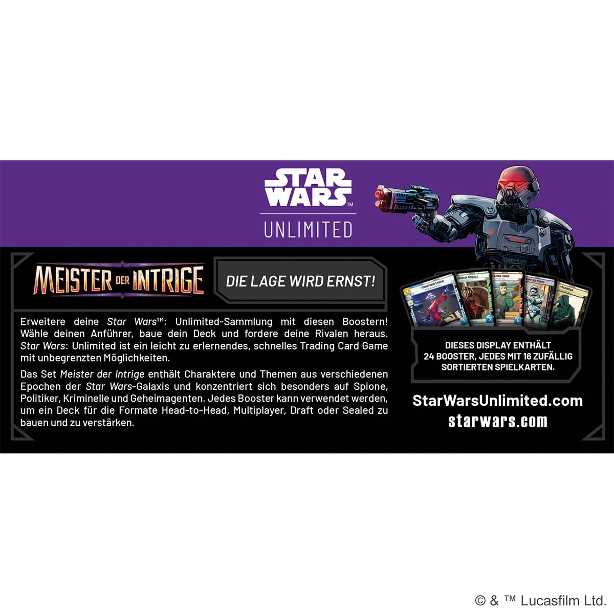 star-wars-unlimited-meister-der-intrige-sammelkarten-display-24-booster image 3