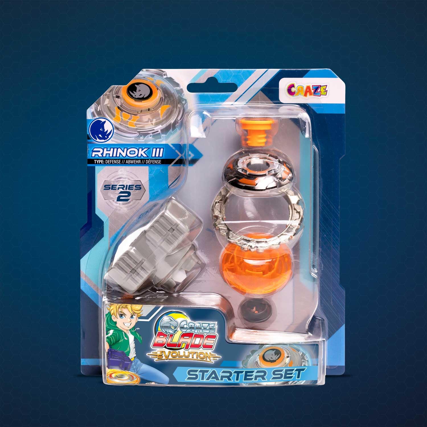 craze-blade-evolution-rhinok-kampfkreisel-starter-set-metall image 2
