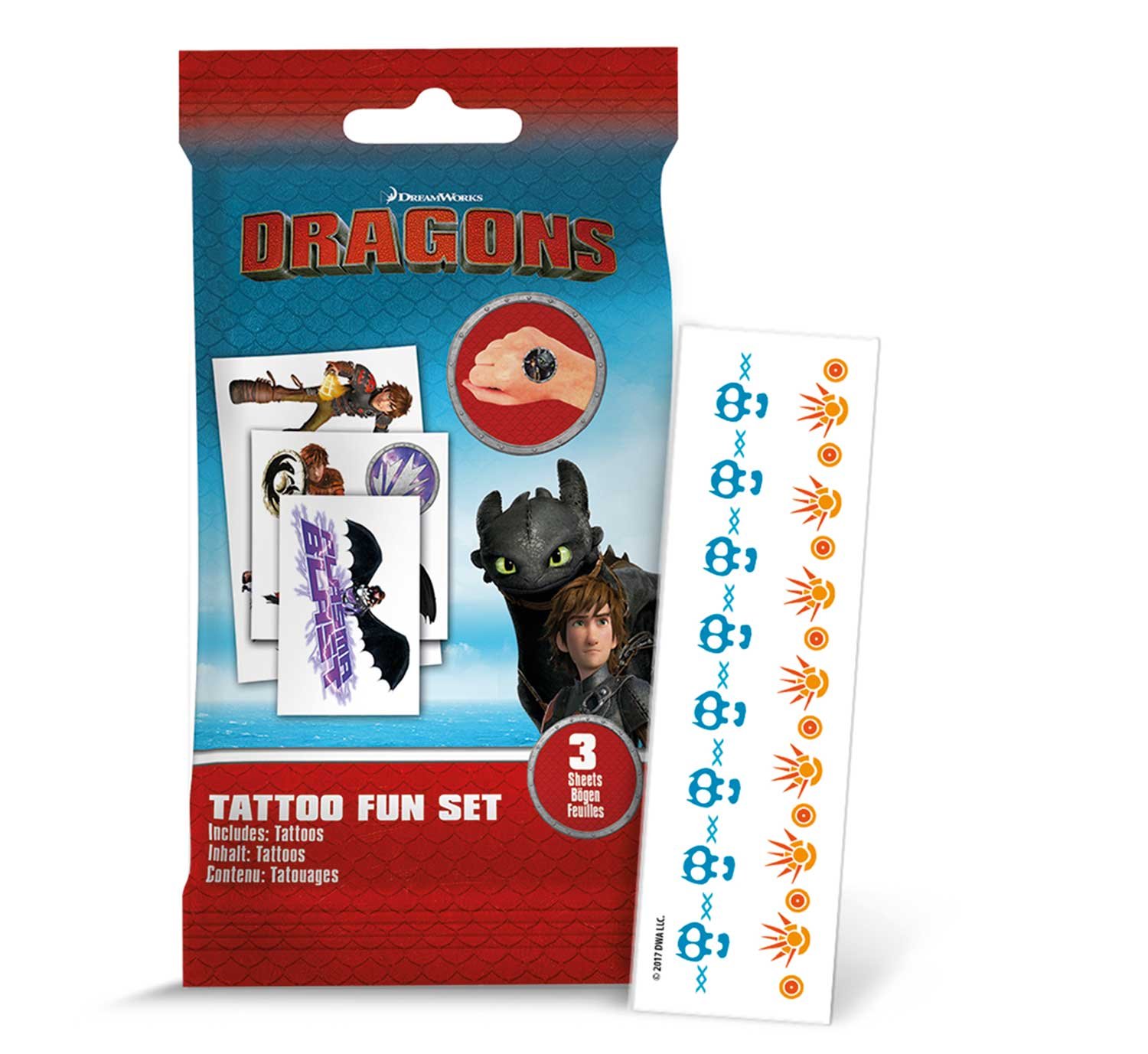 craze-diamondz-dragons-tattooset-kinder-bunt-drachenz-hmen image 3