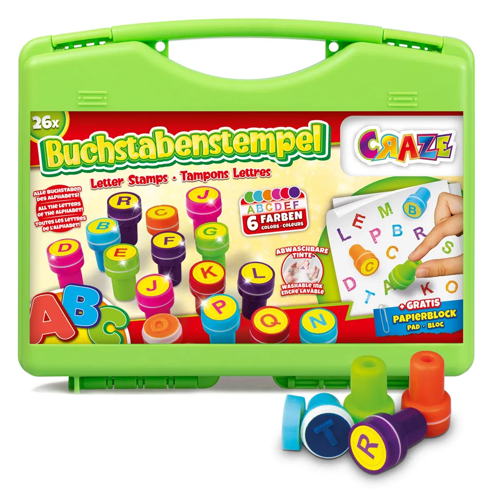 craze-diamondz-buchstaben-stempelkoffer-26-stempel-kinder image 1