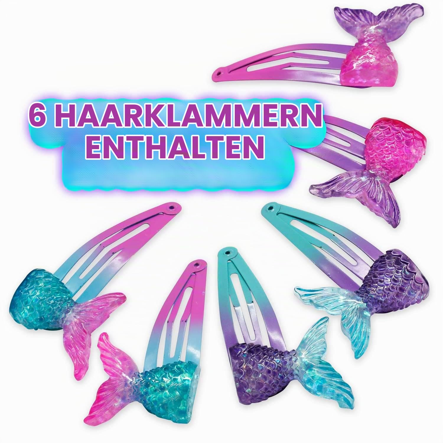 craze-mermaid-haarspangen-kinder-6-st-ck-meerjungfrau-design image 3