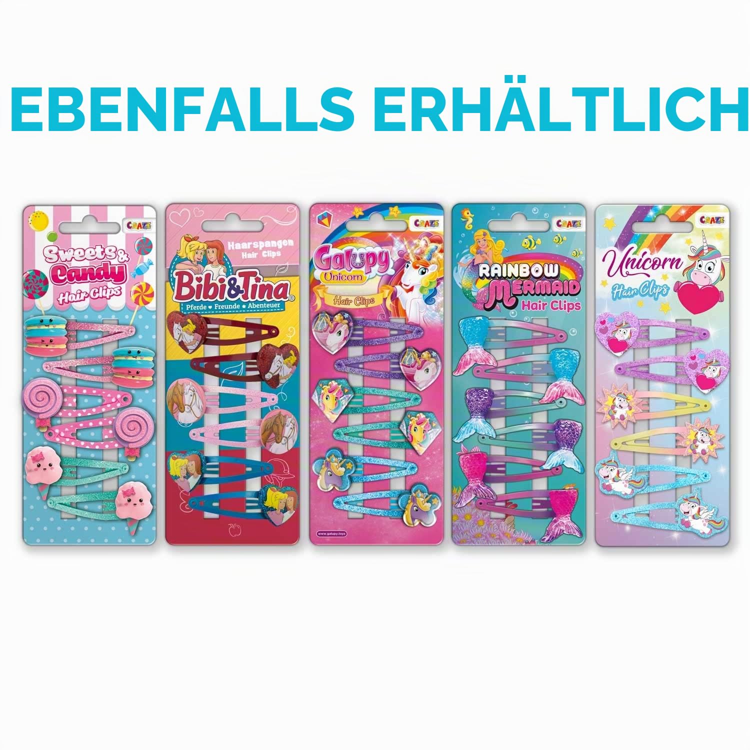 craze-bibi-tina-haarspangen-f-r-m-dchen-6-st-ck-mehrfarbig image 6