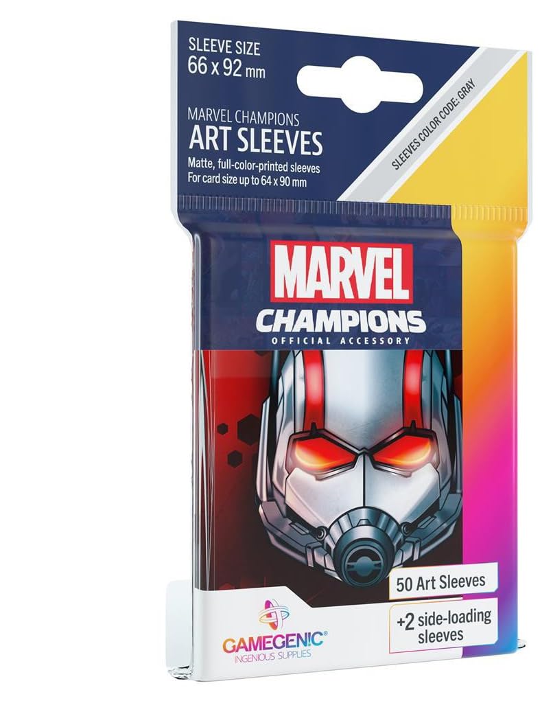 gamegenic-marvel-champions-sleeves-ant-man-66x92-grau-50-st-ck image 1