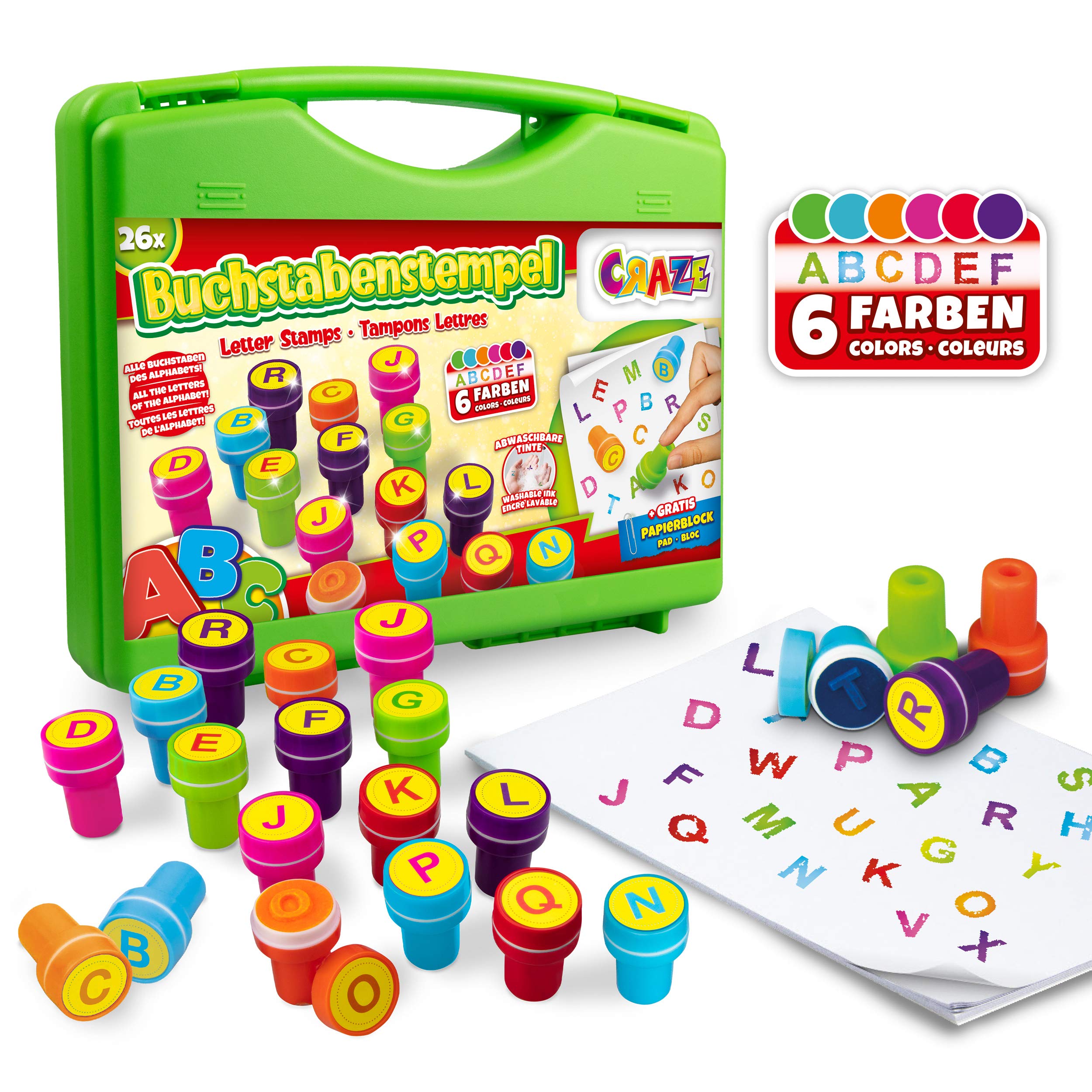 craze-diamondz-buchstaben-stempelkoffer-26-stempel-kinder image 2