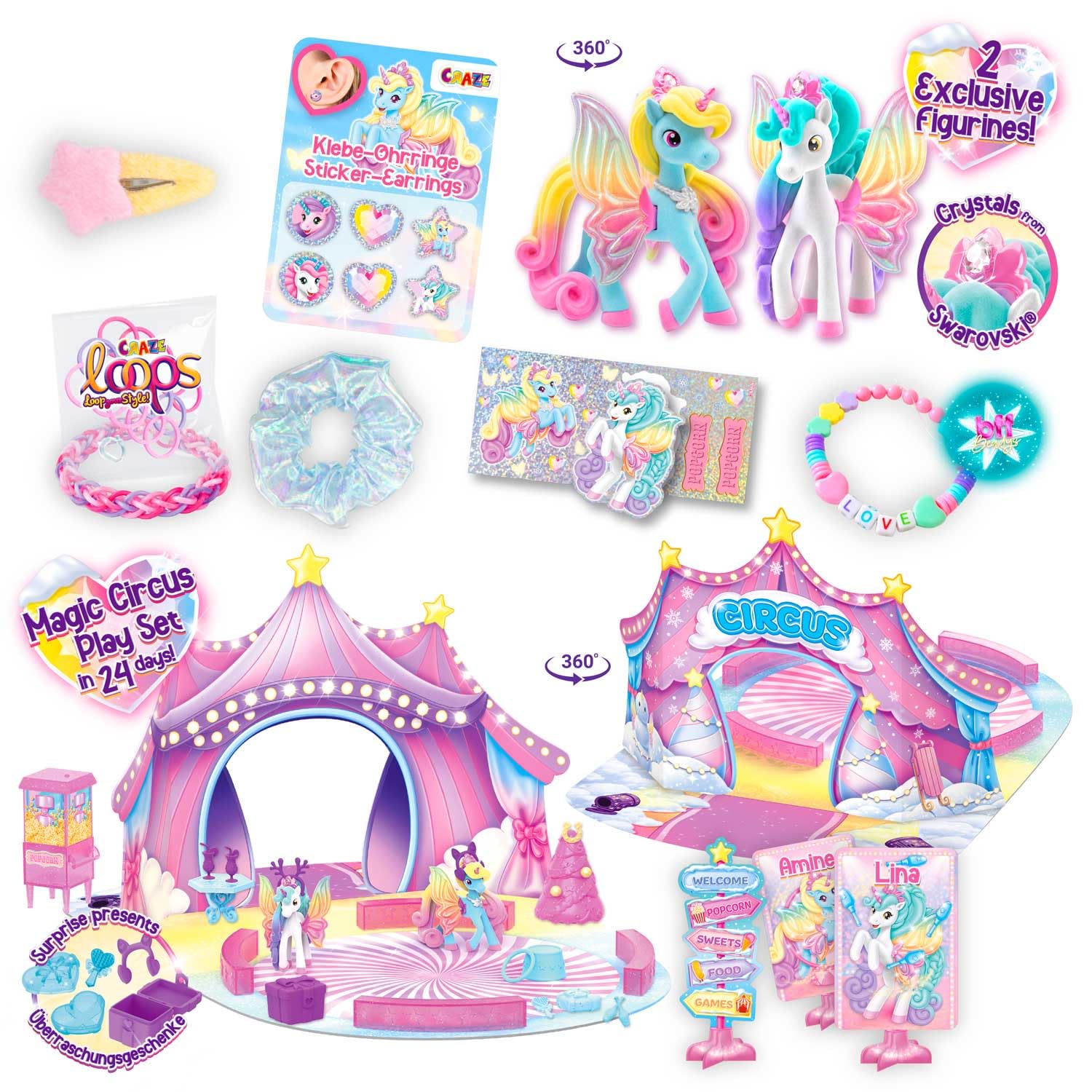 craze-galupy-unicorn-adventskalender-2026-eispalast-24-teile image 2
