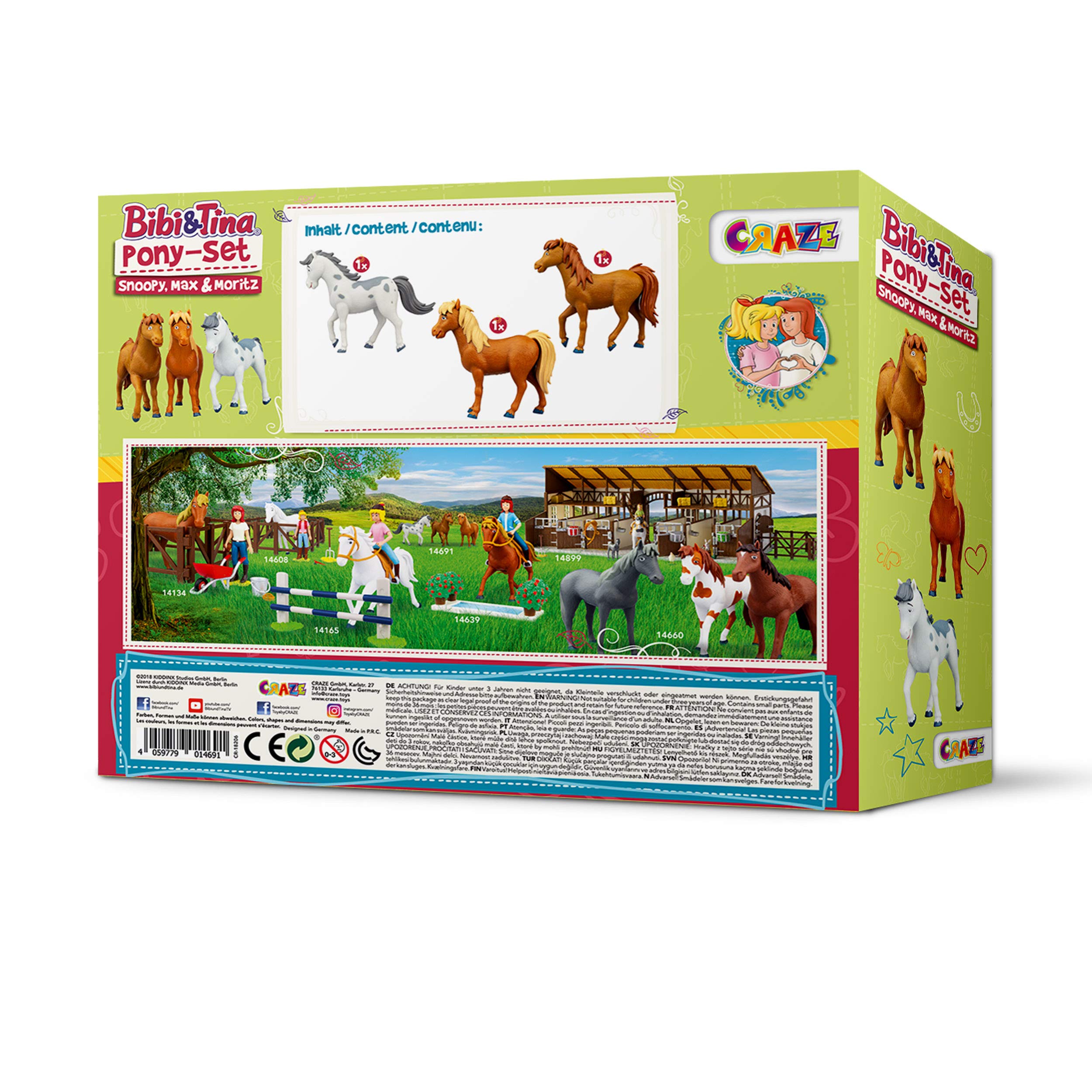 craze-bibi-tina-14691-ponyset-3-ponyfiguren-snoopy-max-moritz image 6