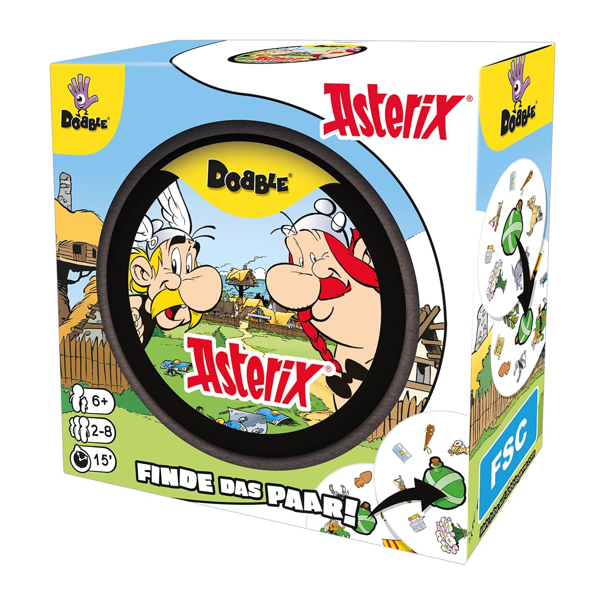 dobble-asterix-kartenspiel-in-metalldose-f-r-2-8-spieler image 3