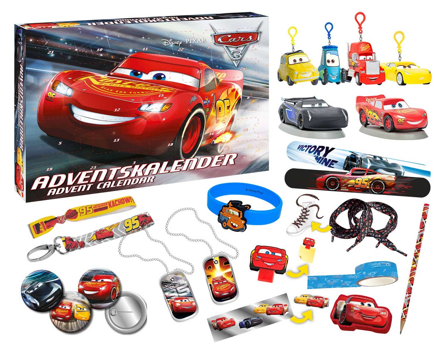 craze-disney-cars-adventskalender-pixar-24-t-rchen-mit-spiel image 2