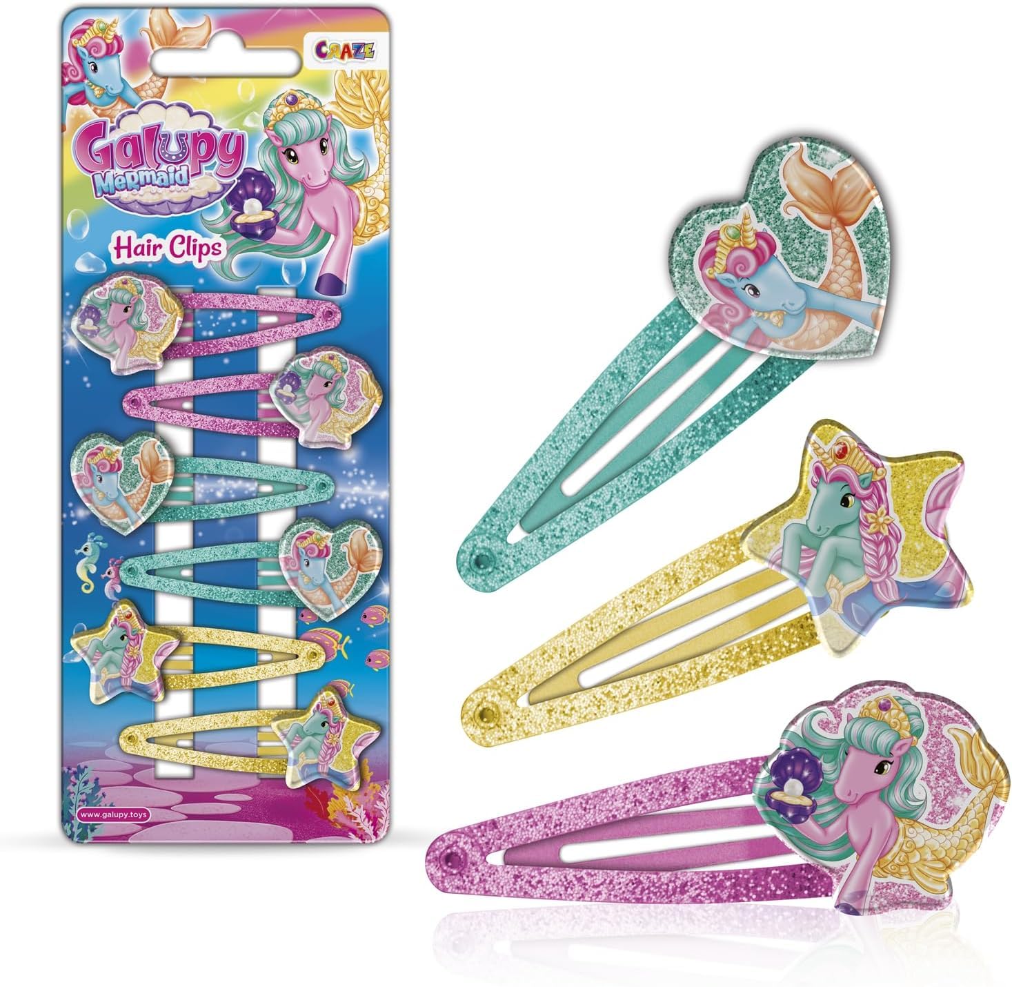 craze-galupy-unicorn-haarspangen-6-st-ck-einhorn-3-designs image 8