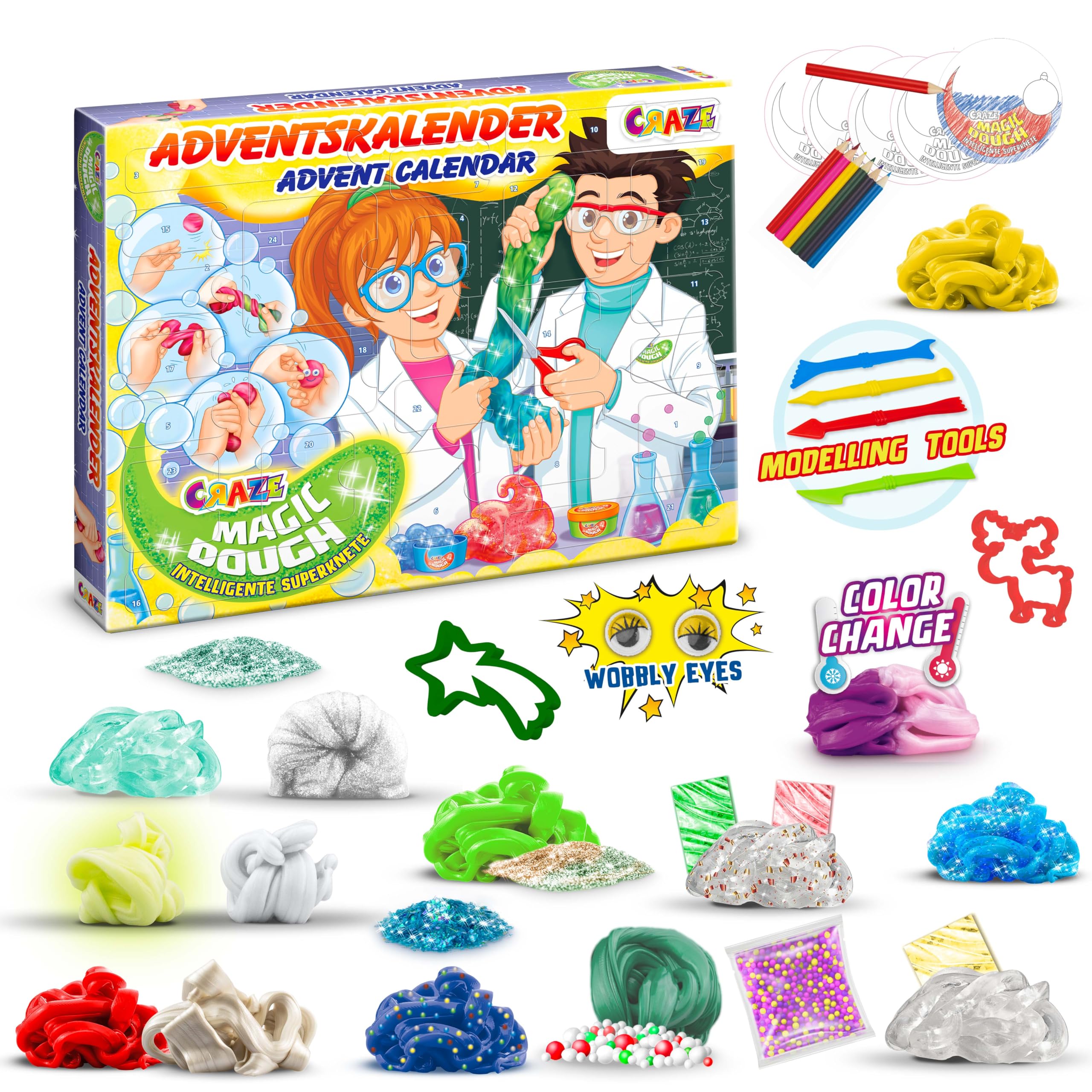 craze-magic-dough-adventskalender-knete-24-t-rchen-ab-3-jahren image 1