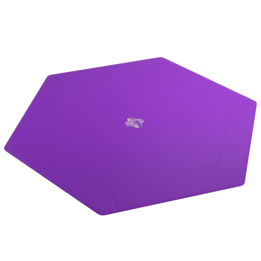 gamegenic-magnetic-dice-tray-hexagonal-w-rfelschale-schwarz-lila image 1