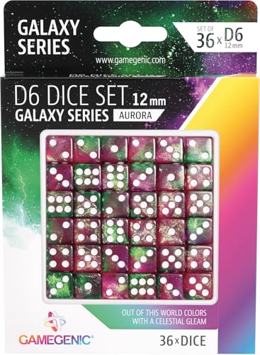 gamegenic-galaxy-aurora-d6-dice-set-12mm-w-rfelset-36er-acryl image 7