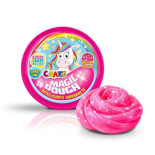 craze-magic-dough-expert-unicorn-intelligente-knete-70g-pink image 1