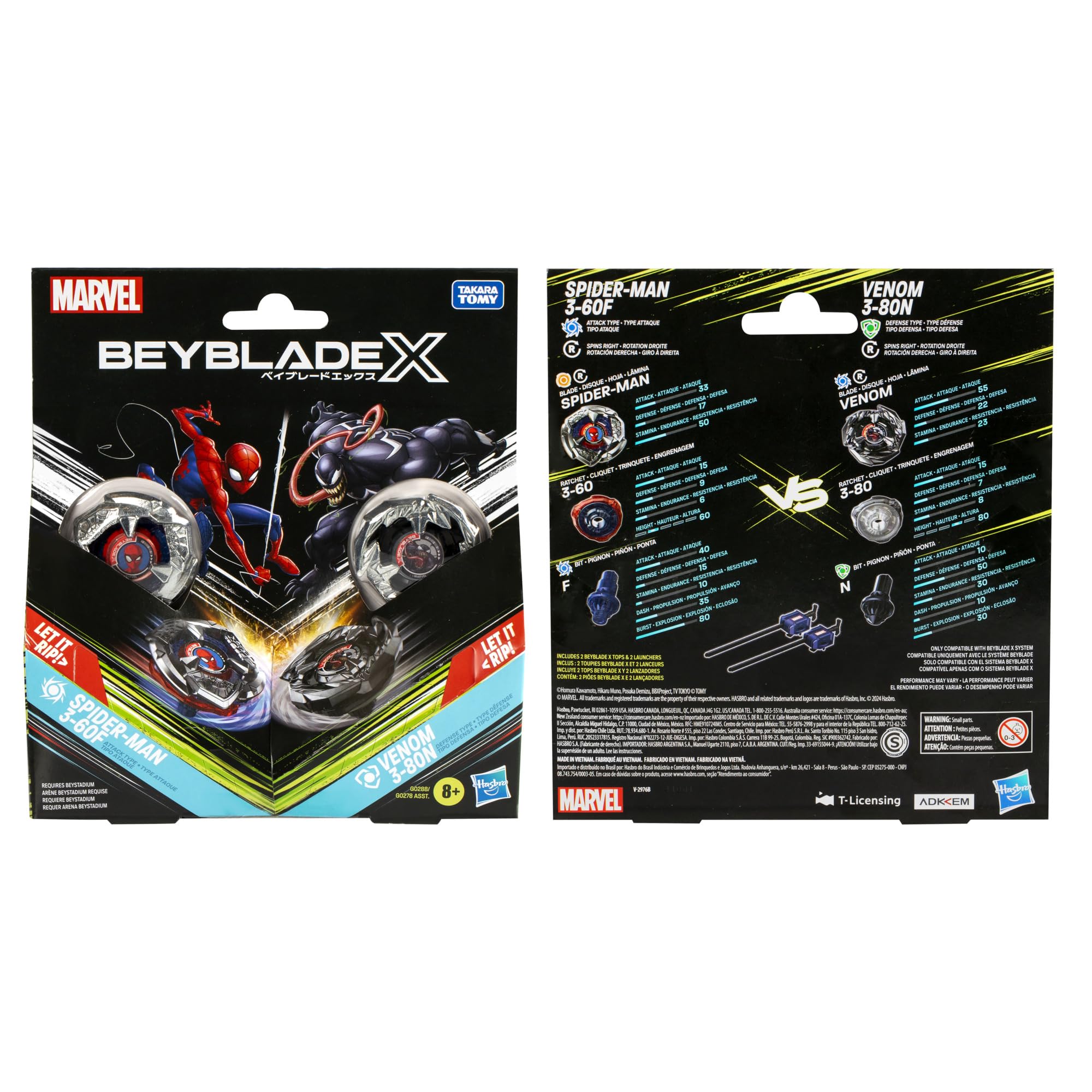 beyblade-x-marvel-spider-man-venom-multipack-kreisel image 5