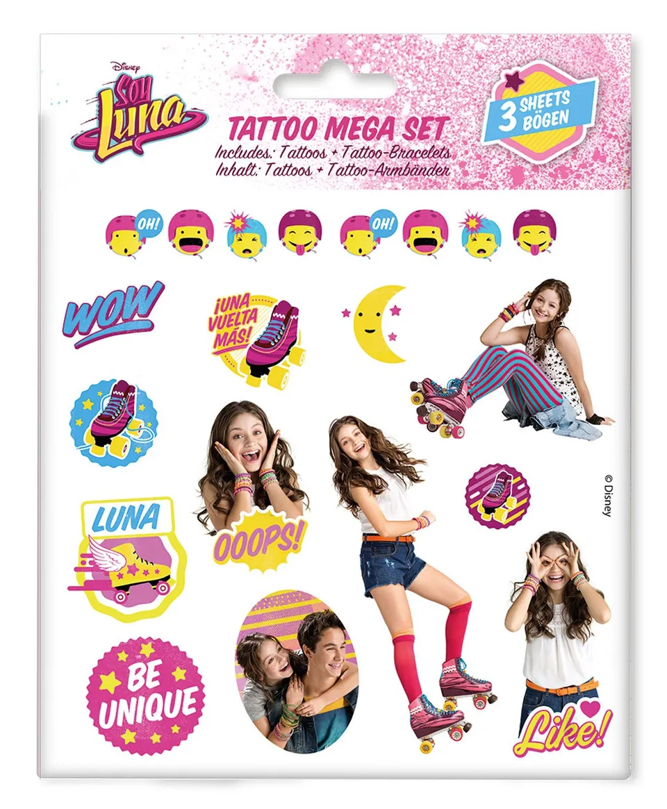 craze-tattoo-mega-set-disney-soy-luna-3-b-gen-sortiert image 1
