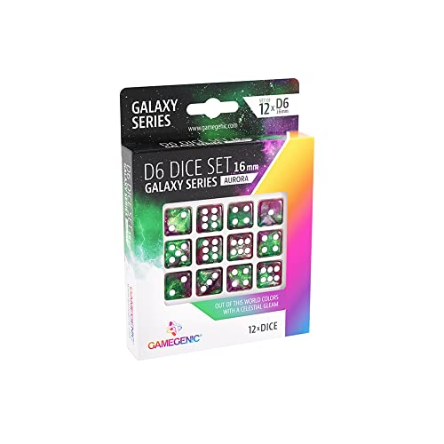 gamegenic-galaxy-aurora-d6-dice-set-16mm-w-rfelset-12er-acryl image 4