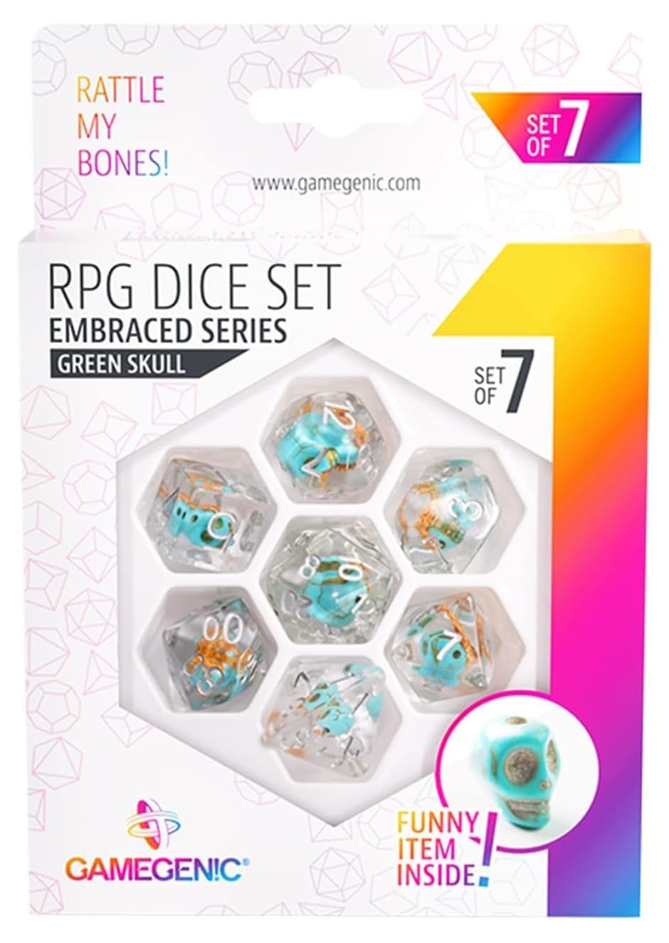 gamegenic-embraced-green-skull-rpg-w-rfelset-7-teilig image 1