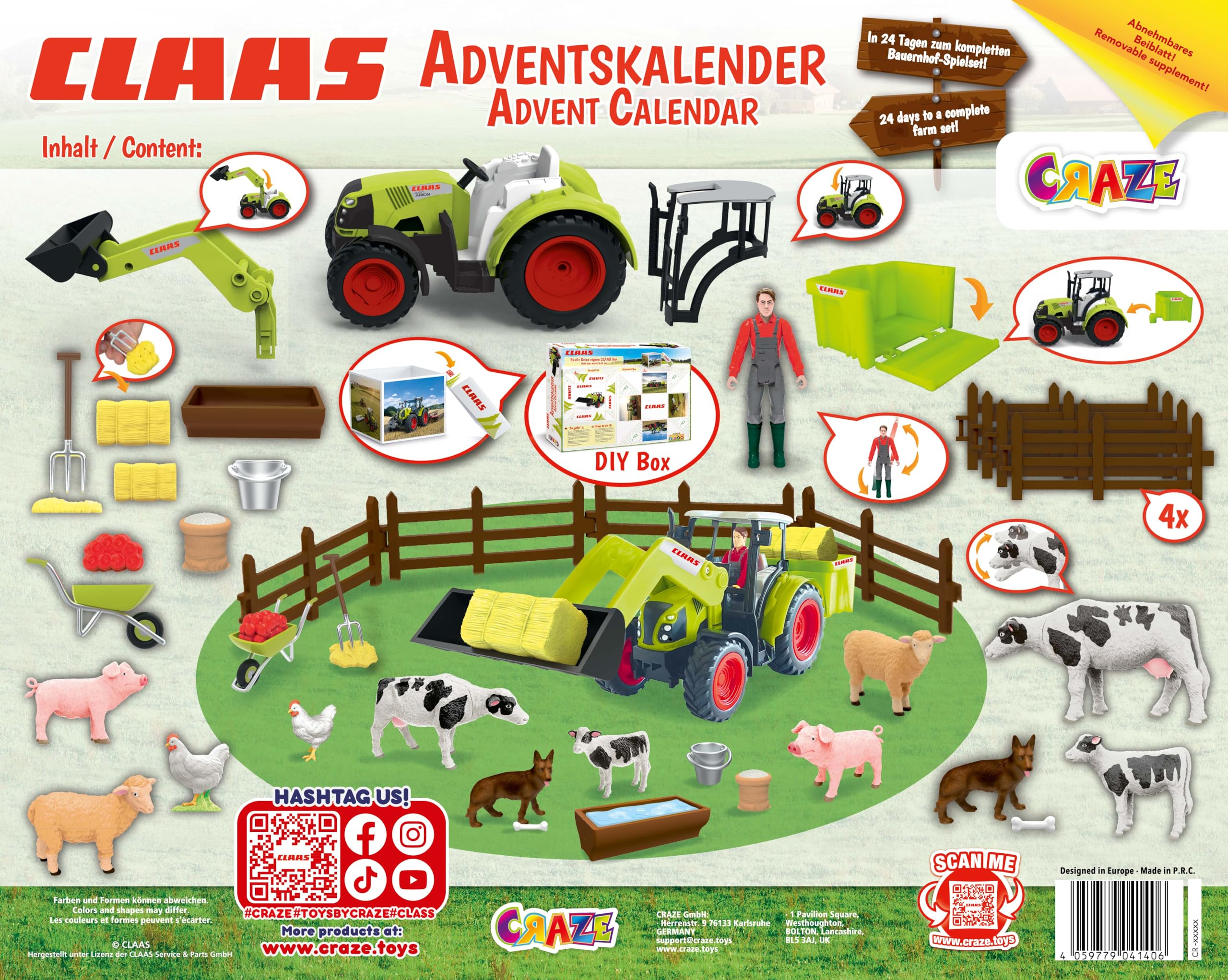 craze-claas-adventskalender-bauernhof-mit-traktor-24-t-rchen image 6