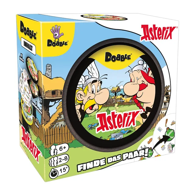 dobble-asterix-kartenspiel-in-metalldose-f-r-2-8-spieler image 1