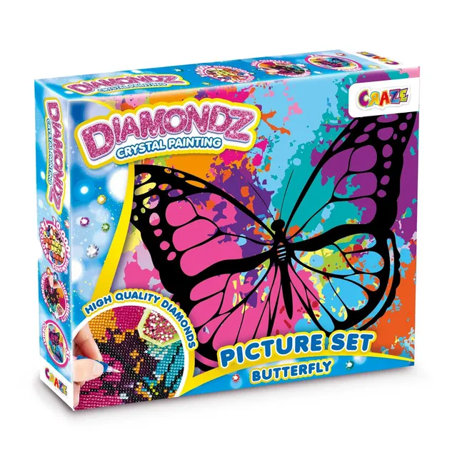 craze-diamondz-butterfly-diamond-painting-set-rahmen-36x27 image 1
