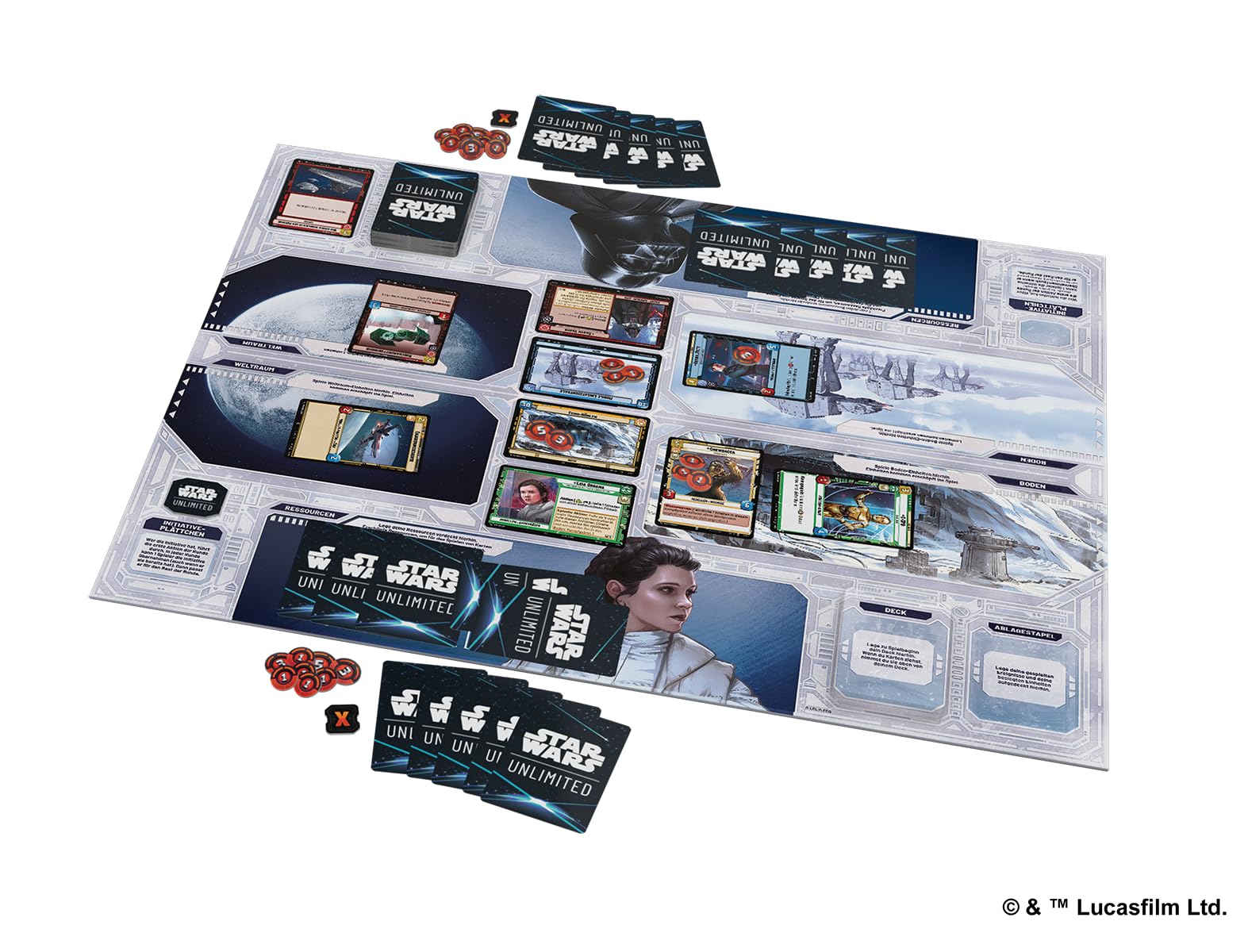 asmodee-star-wars-unlimited-erste-schlacht-hoth-kartenspiel-starter image 4