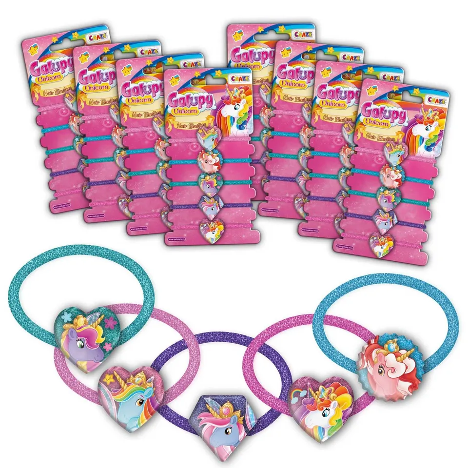 craze-galupy-unicorn-haargummis-m-dchen-40er-bunt image 1