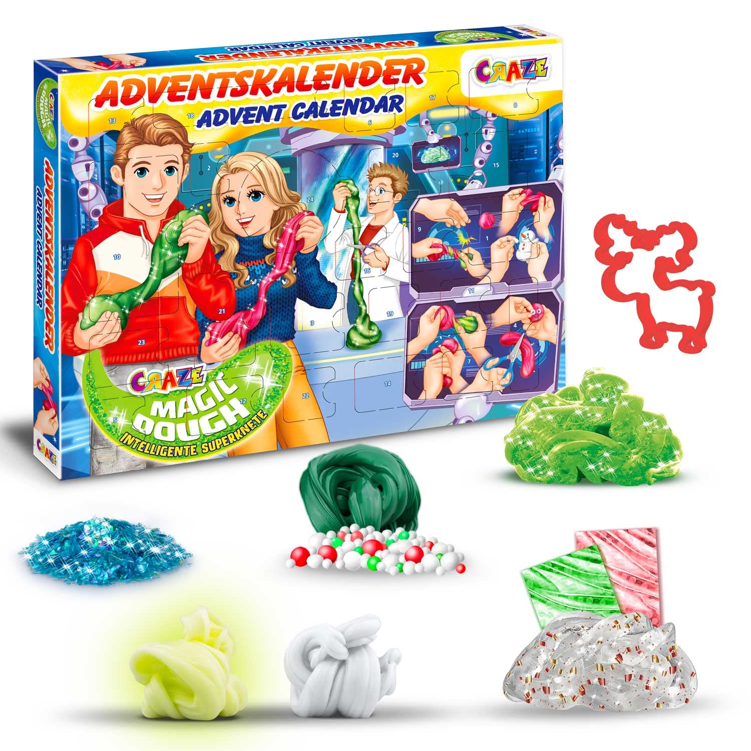 craze-magic-dough-adventskalender-kinder-24-t-rchen-knete image 1