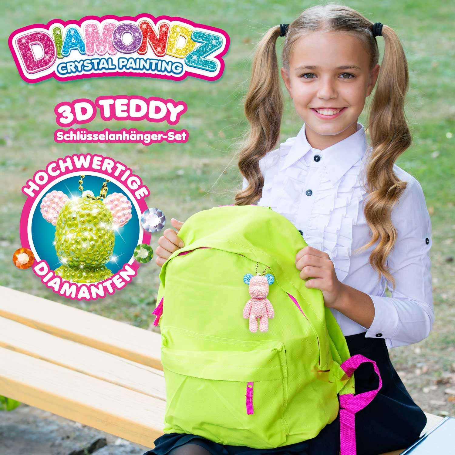 craze-diamondz-3d-teddy-schl-sselanh-nger-bastelset-diamond-painting image 5