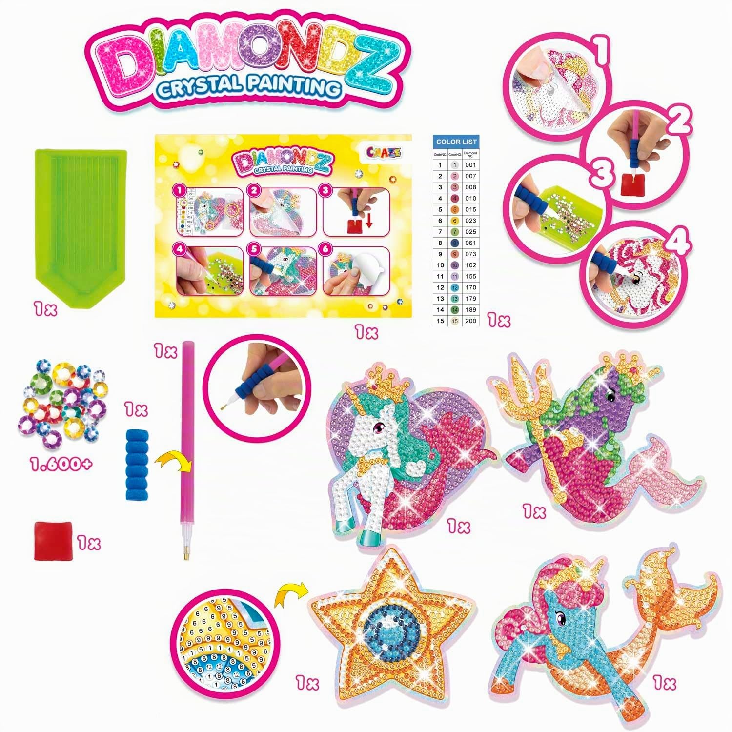 craze-diamondz-galupy-mermaid-sticker-set-4-vorlagen image 7