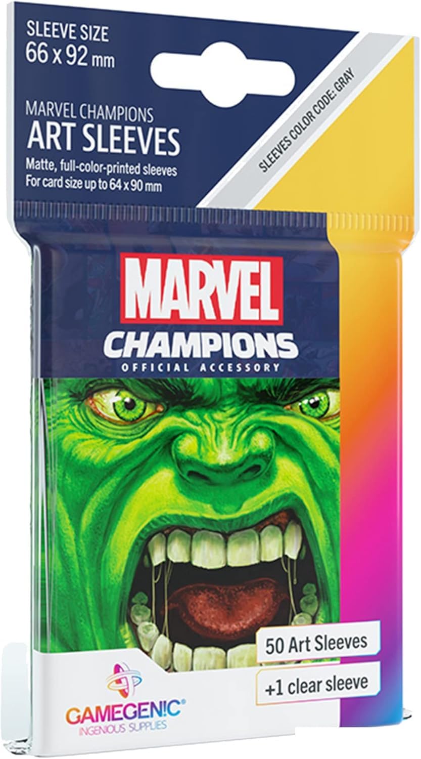 gamegenic-marvel-champions-hulk-kartenh-llen-50-1-matt-grau image 1