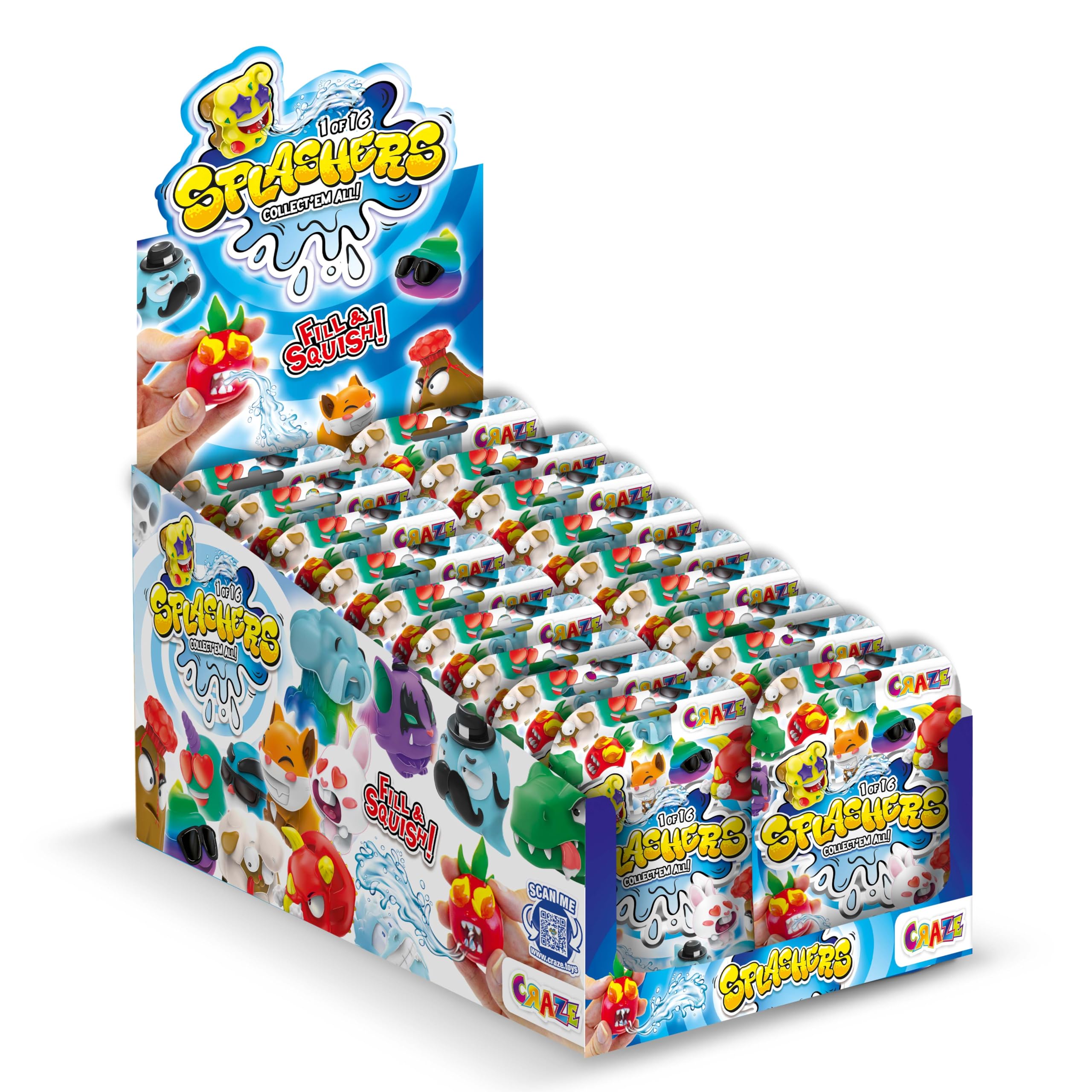 craze-splashers-wasserspritztiere-18er-pack-badewannenspielzeug image 1